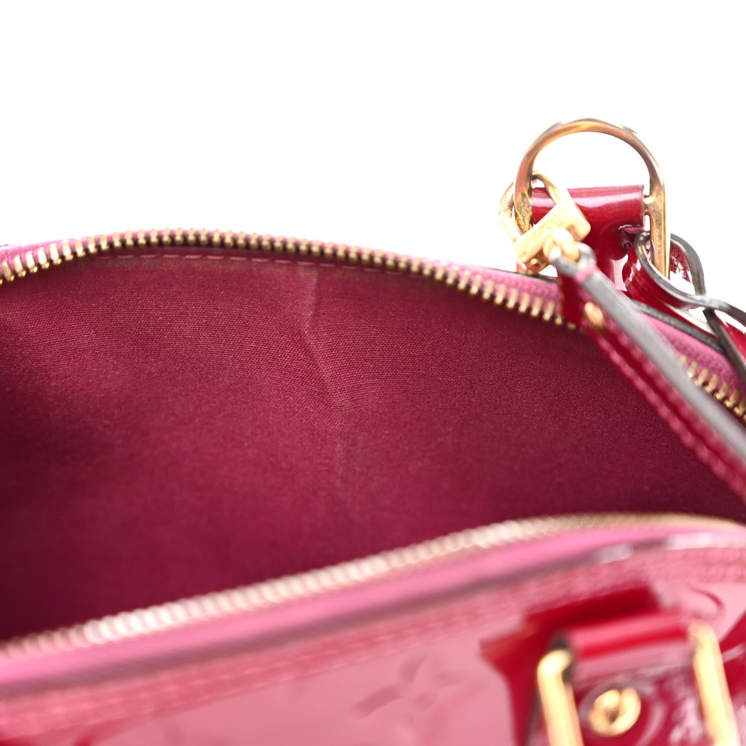Louis Vuitton Vernis Alma BB Magenta 10 of 12