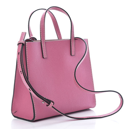 Marc Jacobs Grained Calfskin Mini Grind Tote Pink 3 of 11