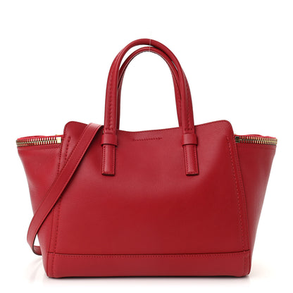 Salvatore Ferragamo Calfskin Satchel Red 1 of 9