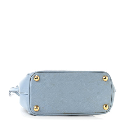 Prada Saffiano Micro Galleria Double Zip Tote Astrale 4 of 10