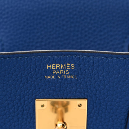 Hermes Togo Birkin 30 Bleu France 6 of 11