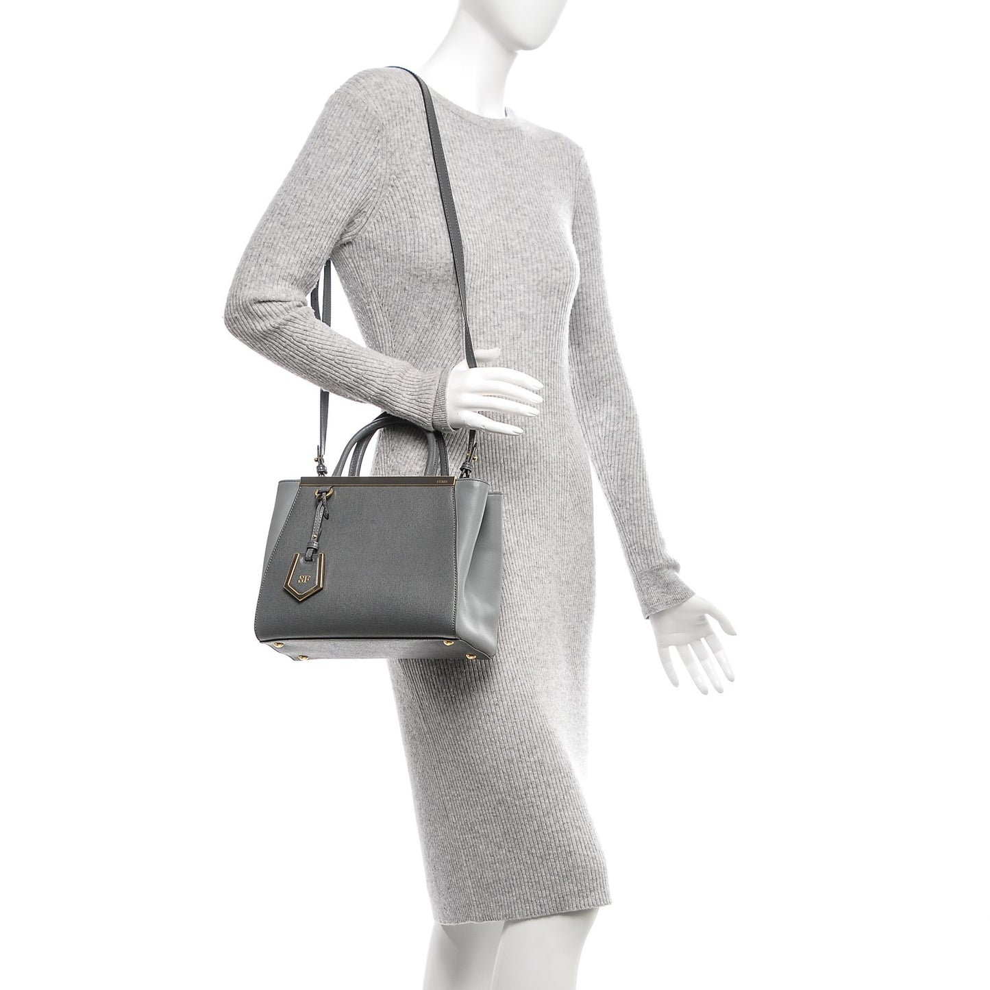 Vitello Elite Petite 2Jours Tote Grigio Grigio Chiaro