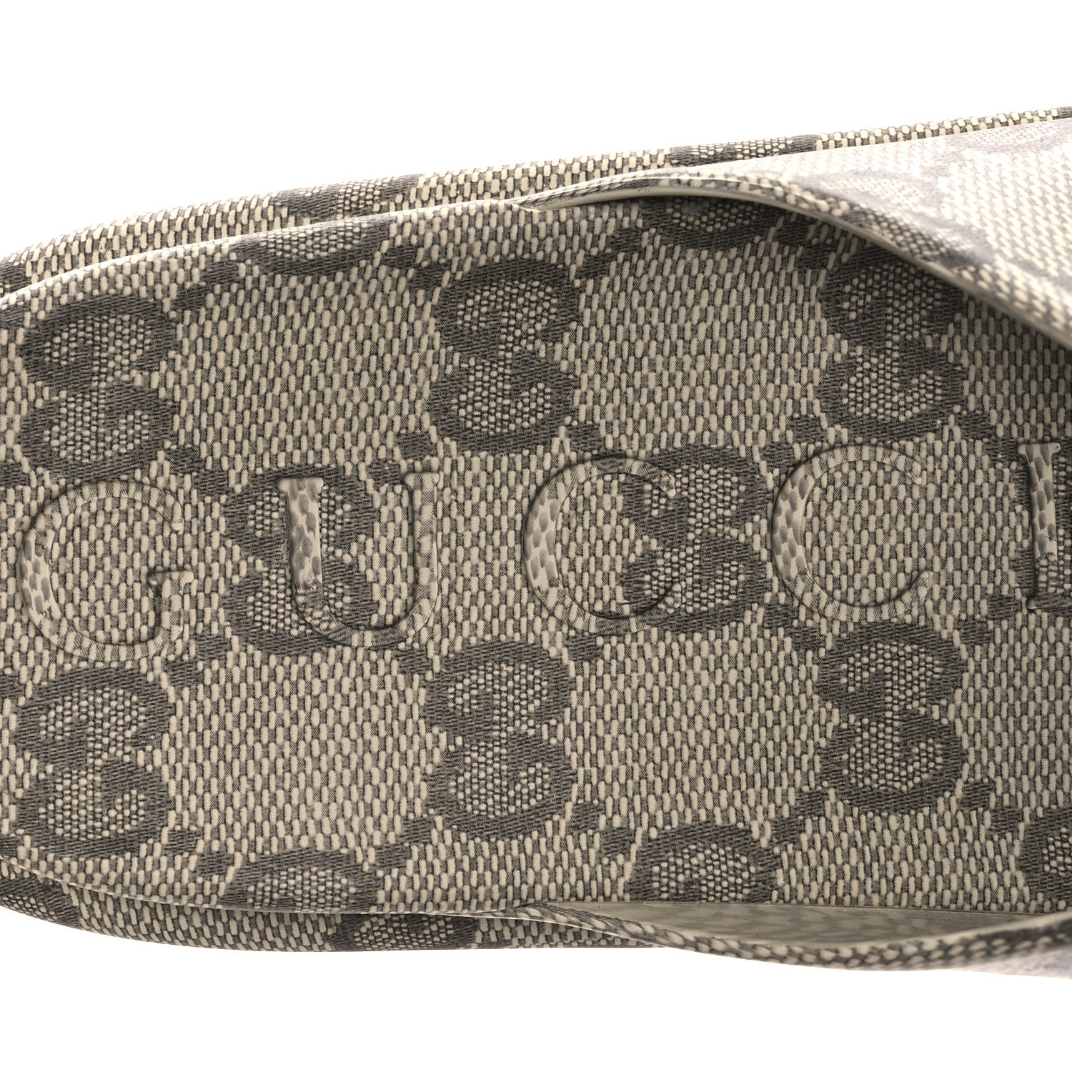 Gucci Cubic Rubber GG Monogram Womens Interlocking G Platform 42mm Slide Sandals 42 Beige Ebony 9 of 12