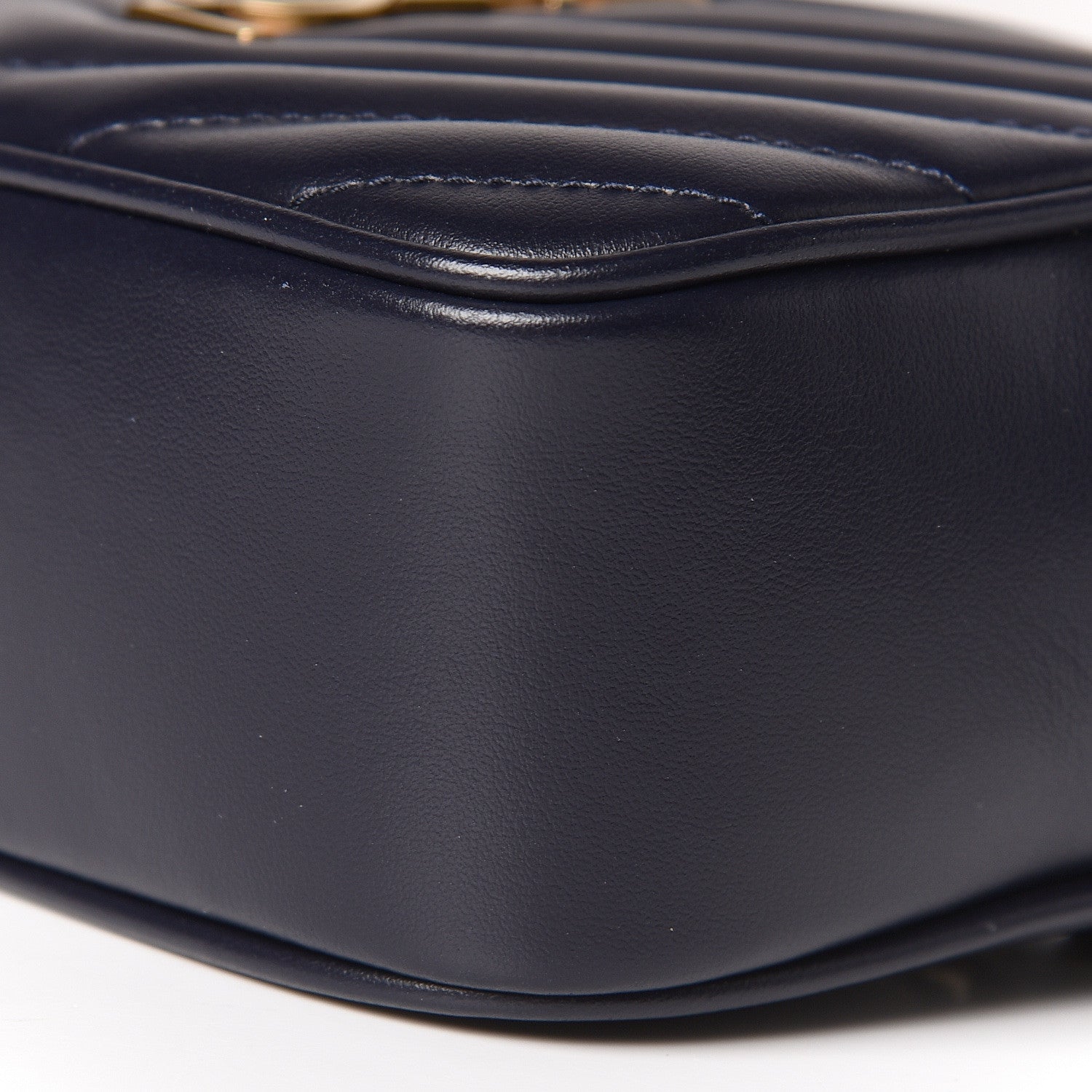 Saint Laurent Calfskin Matelasse Monogram Lou Belt Bag Navy 9 of 10