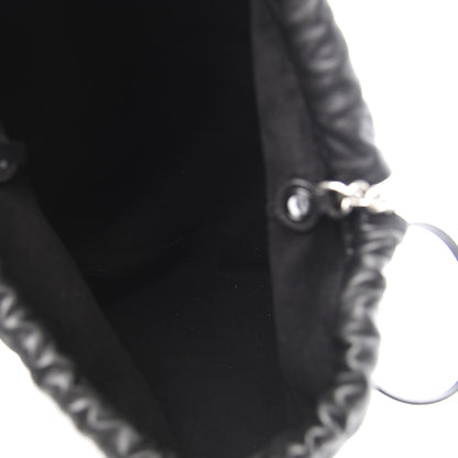 Saint Laurent Lambskin Teddy Drawstring Bag Black 5 of 13