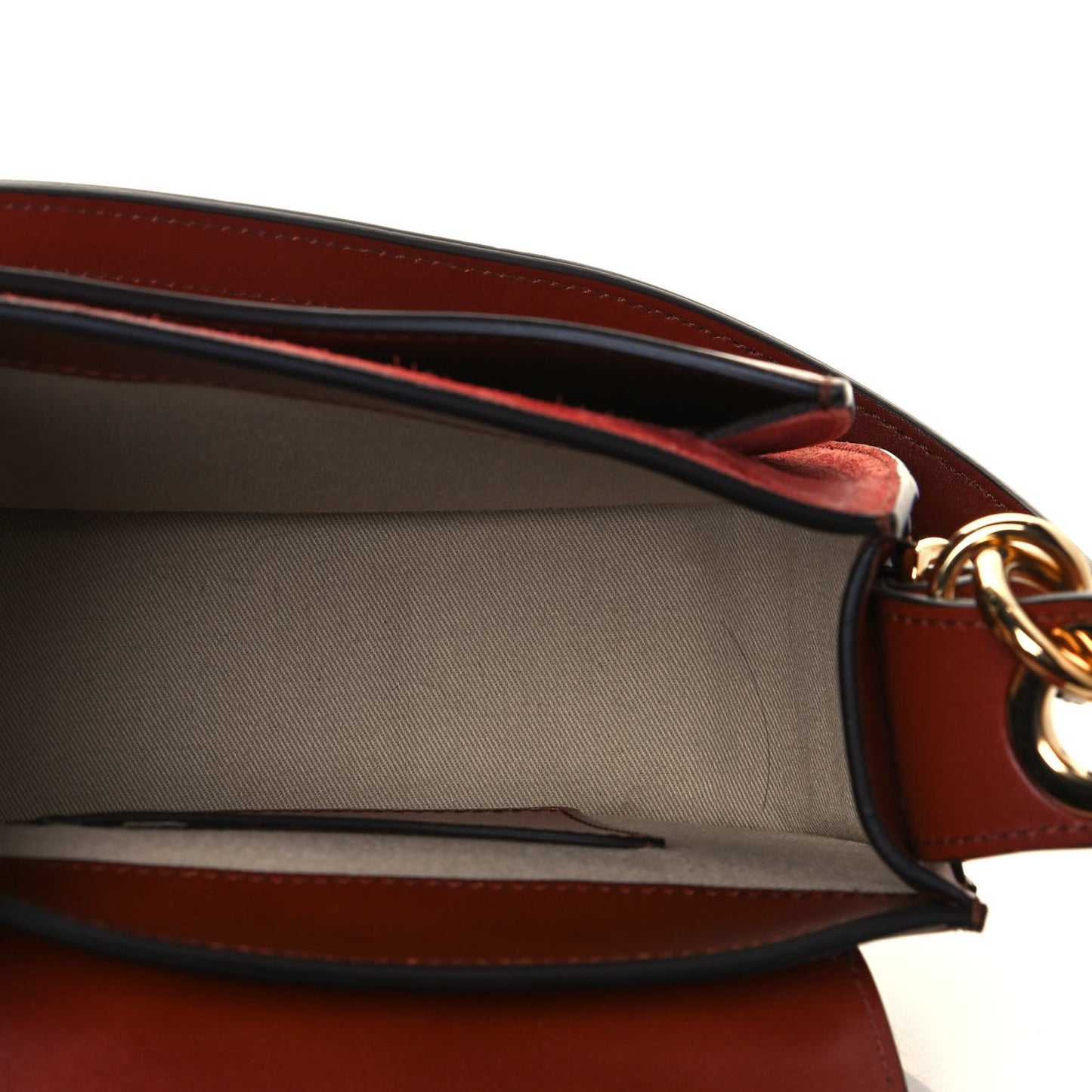 Calfskin Small Tess Bag Sepia Brown