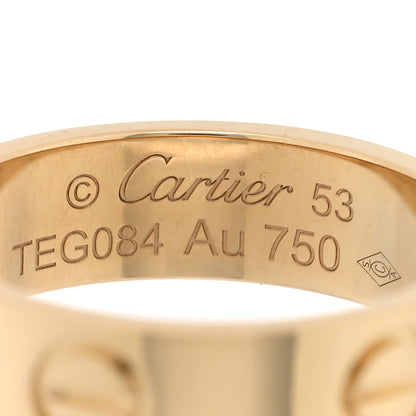 Cartier 18K Yellow Gold 5.5mm LOVE Ring 53 6.25 4 of 4