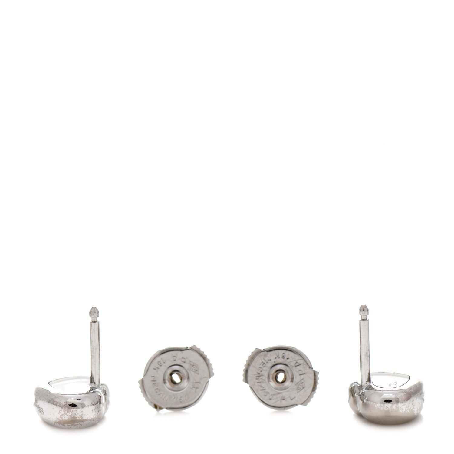 Chopard 18K White Gold Happy Diamonds Icons Heart Earrings 3 of 7