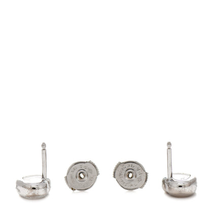 Chopard 18K White Gold Happy Diamonds Icons Heart Earrings 3 of 7