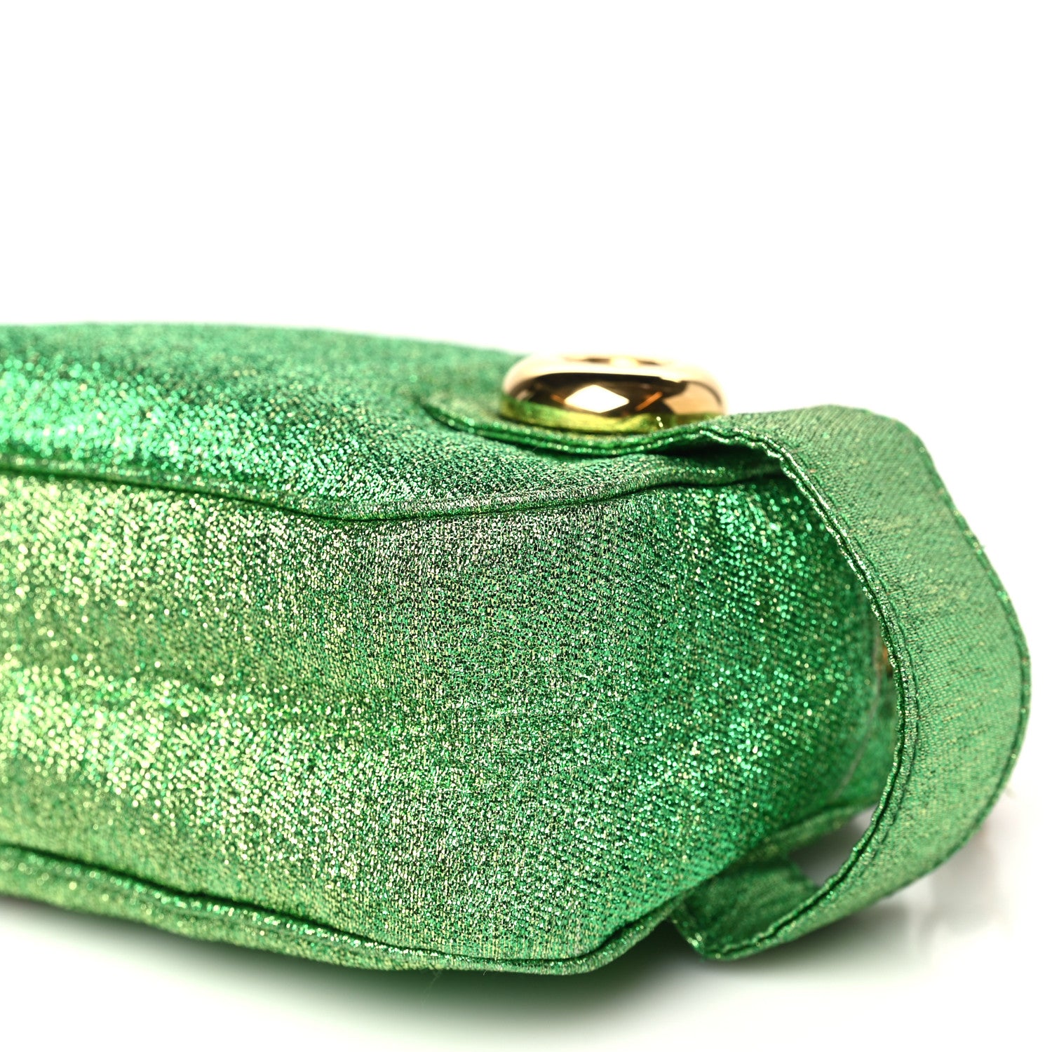 Prada Lurex Chain Crossbody Bag Green 10 of 13