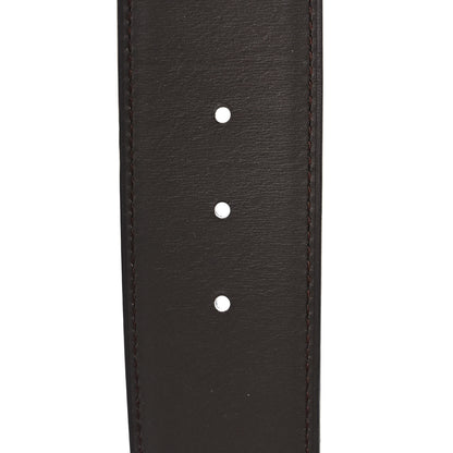 Hermes Box Tadelakt 42mm Constance 2 H Belt 100 Black Chocolate 3 of 5