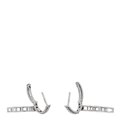 Roberto Coin 18K White Gold Diamond Venetian Princess Pave Flower Drop Earrings 3 of 5