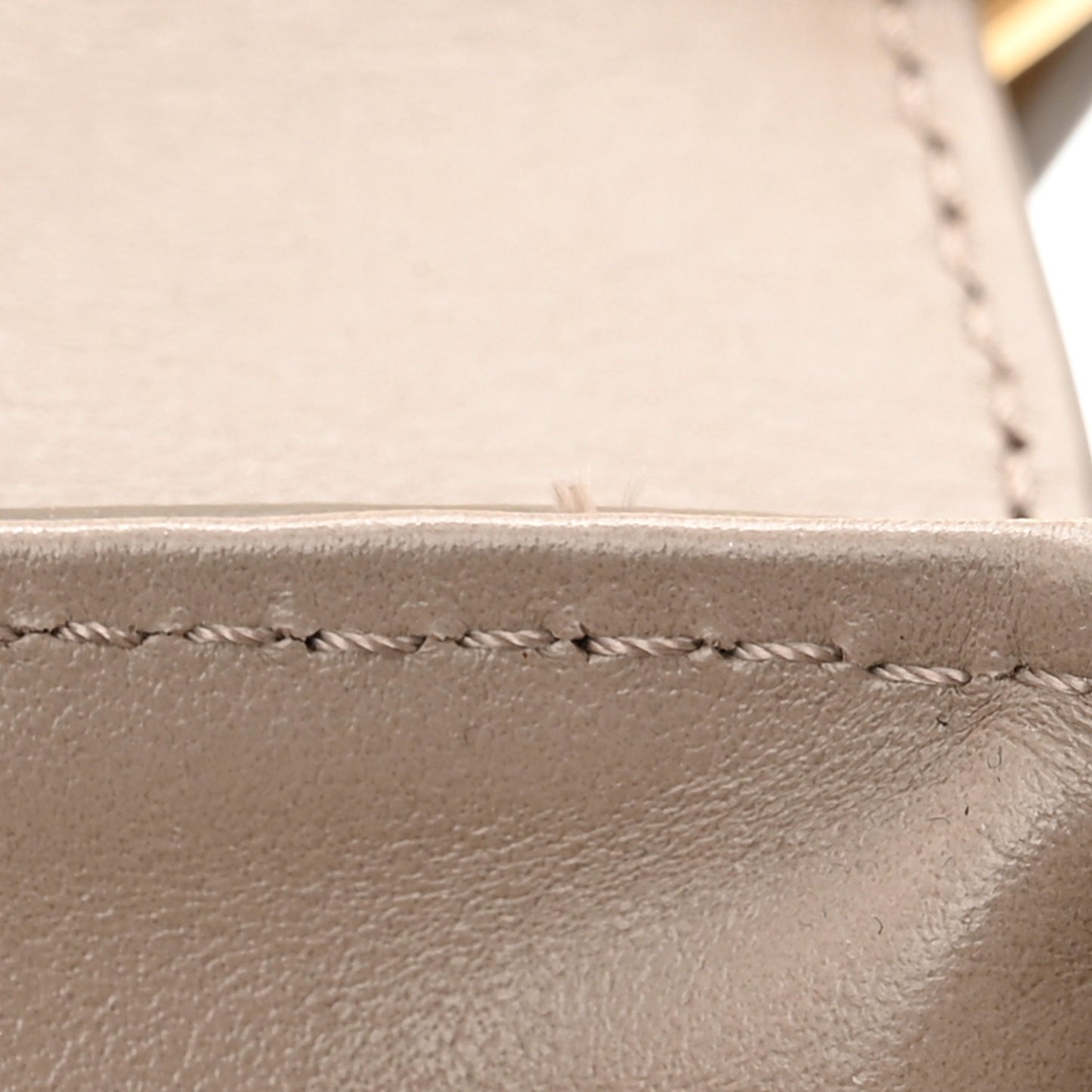 Shiny Calfskin Suede Mini C Double Carry Motty Grey