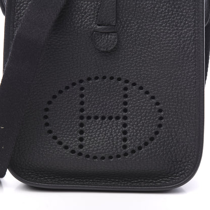 Hermes Taurillon Clemence Evelyne TPM Black 9 of 10