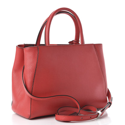 Fendi Vitello Elite Petite 2Jours Tote Papavero 3 of 10