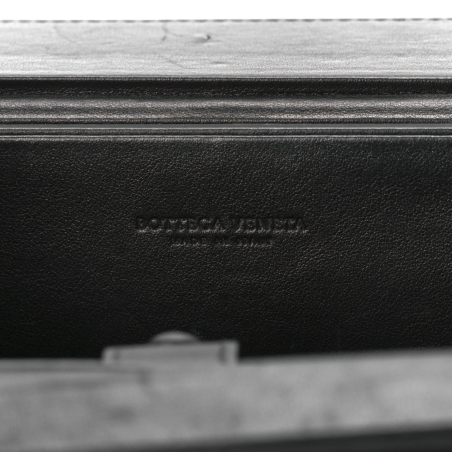 Calfskin Padded Mini Trunk Black