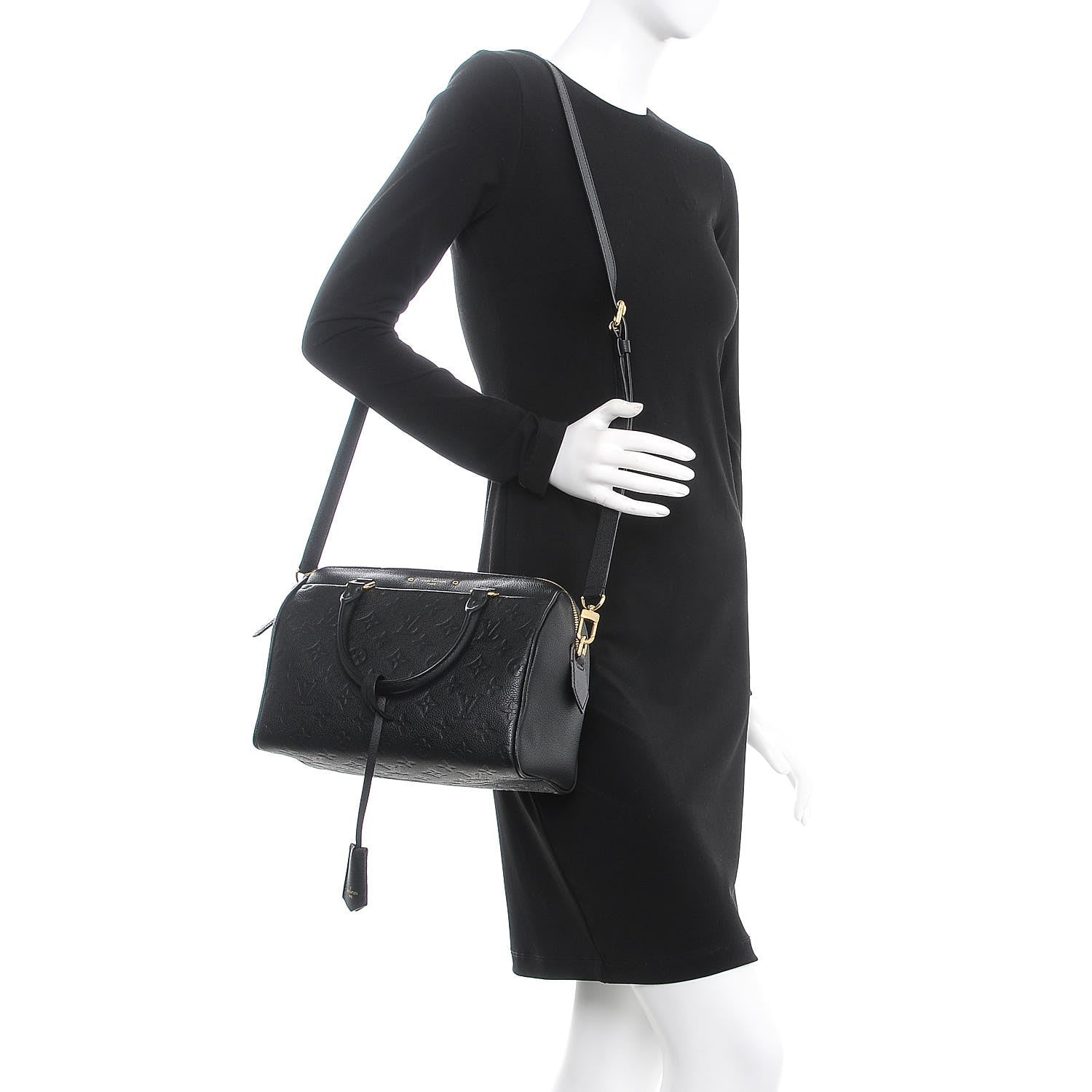 Louis Vuitton Empreinte Speedy Bandouliere 25 NM Black 2 of 9