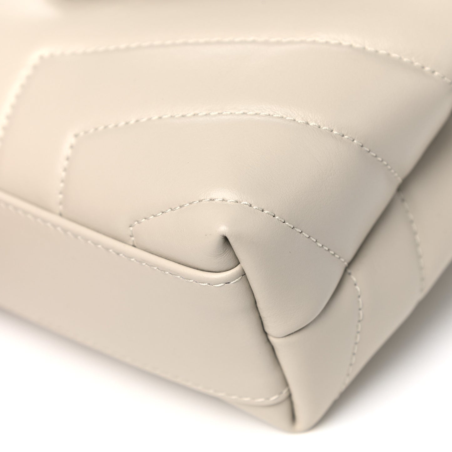 Calfskin Y Quilted Monogram Toy Loulou Crossbody Bag Crema Soft
