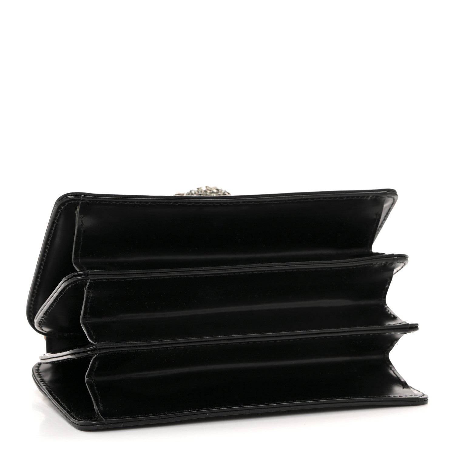 Gucci Calfskin Bamboo Mini Thiara Top Handle Bag Black 4 of 15