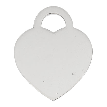 Tiffany Sterling Silver Heart Tag Charm 3 of 3