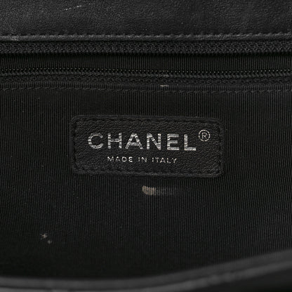 Chanel Calfskin Quilted Flap Tote Black 6 of 15