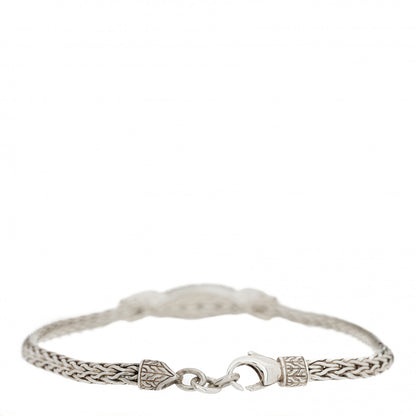John Hardy Sterling Silver Diamond Asli Classic Chain Station Bracelet 2 of 4
