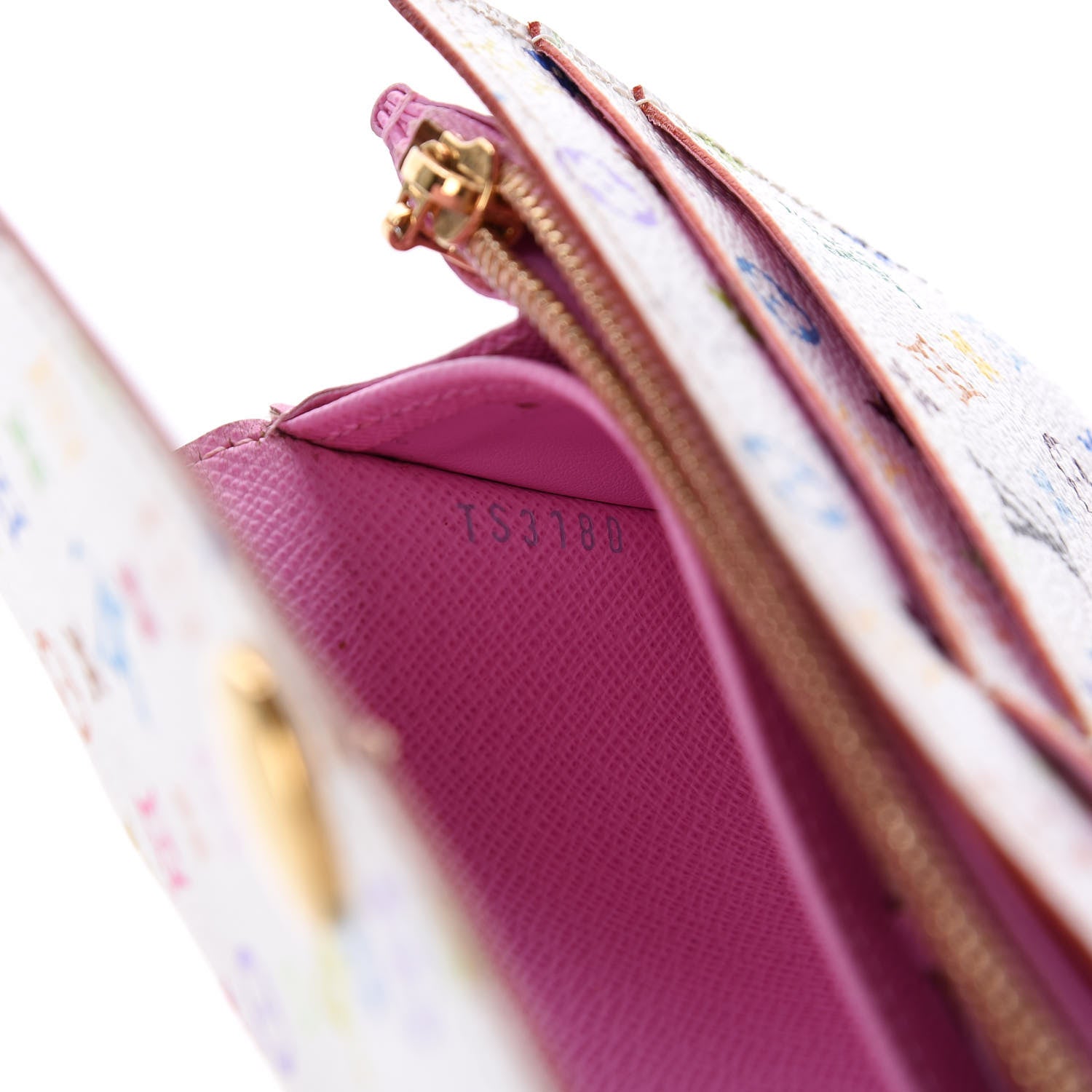 Louis Vuitton Monogram Multicolor Sarah Wallet White Litchi 9 of 9