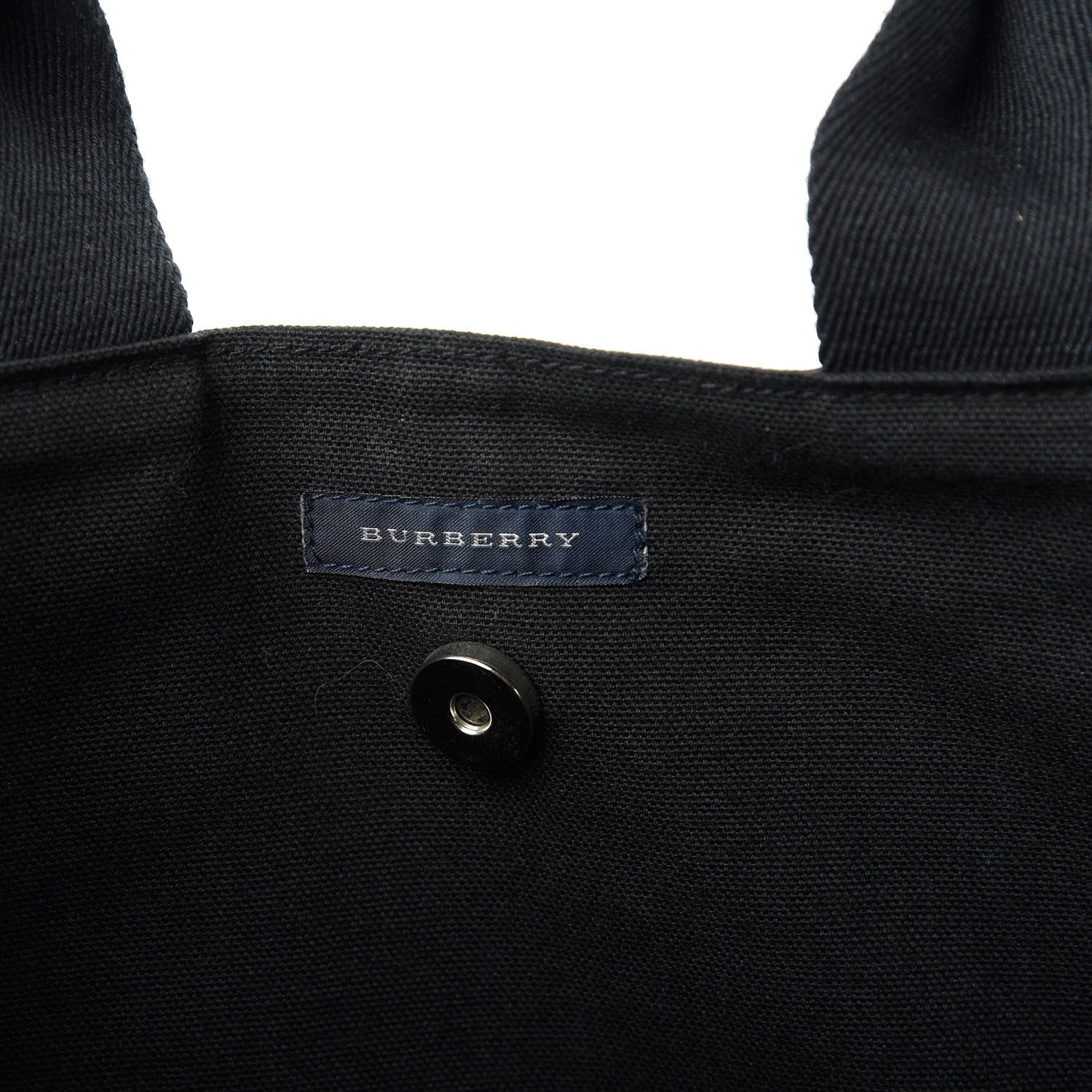 Burberry Canvas Logo Tote Black White 8 of 9