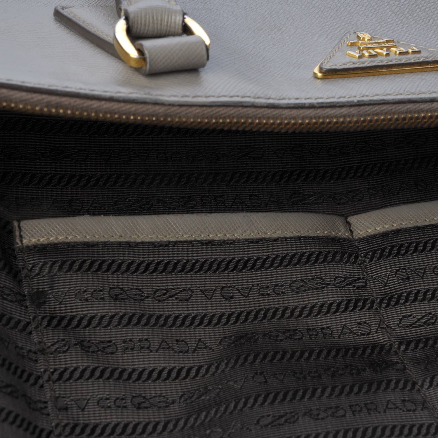 Prada Saffiano Lux Extra Large Galleria Double Zip Tote Argilla 23 of 26