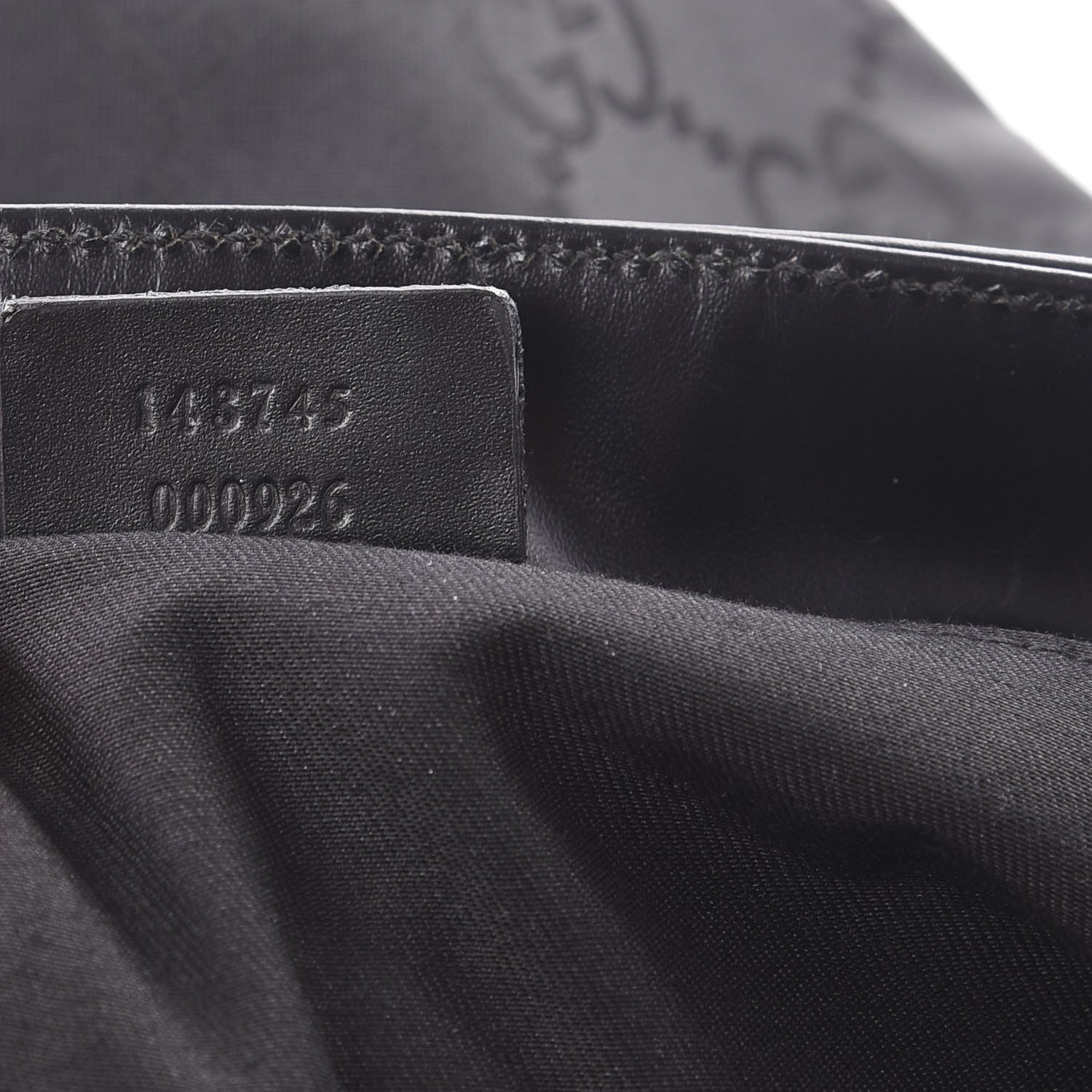Gucci Nylon Monogram Tote Bag Black 6 of 11