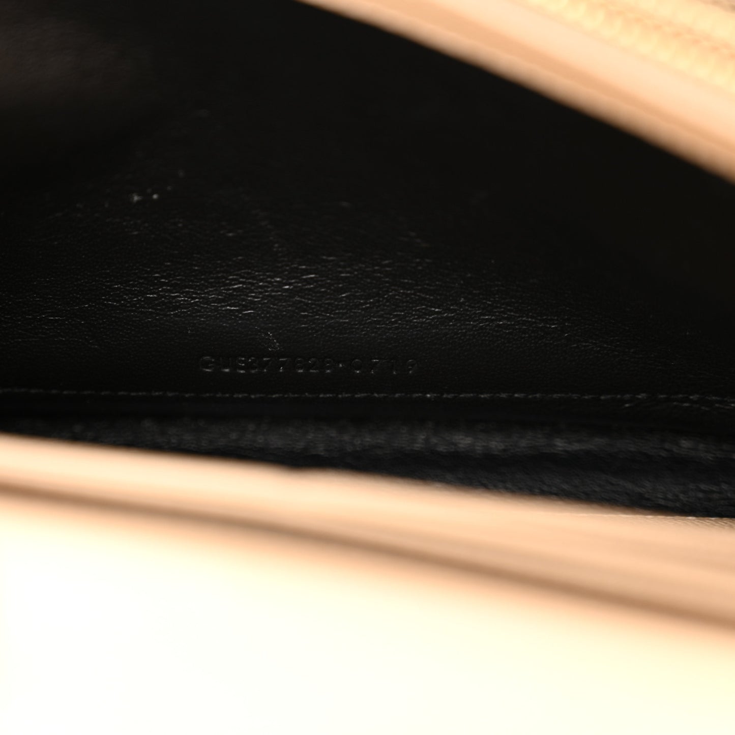 Grain De Poudre Matelasse Chevron Monogram Chain Wallet Nude Powder