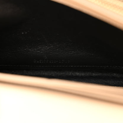 Saint Laurent Grain De Poudre Matelasse Chevron Monogram Chain Wallet Nude Powder 7 of 12