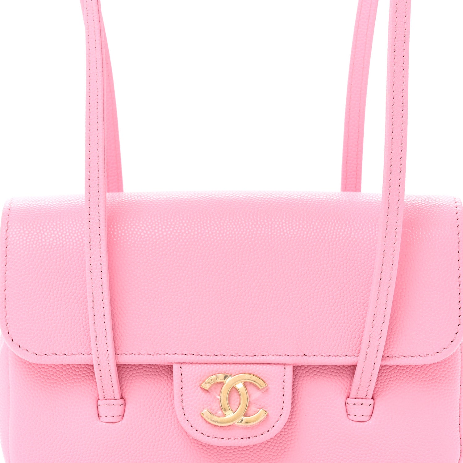 Chanel Shiny Caviar Mini Preppy Coco Shoulder Bag Pink 8 of 11