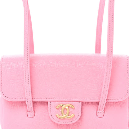 Chanel Shiny Caviar Mini Preppy Coco Shoulder Bag Pink 8 of 11