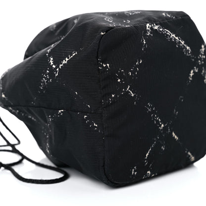 Chanel Nylon Travel Drawstring Bag Black 8 of 13