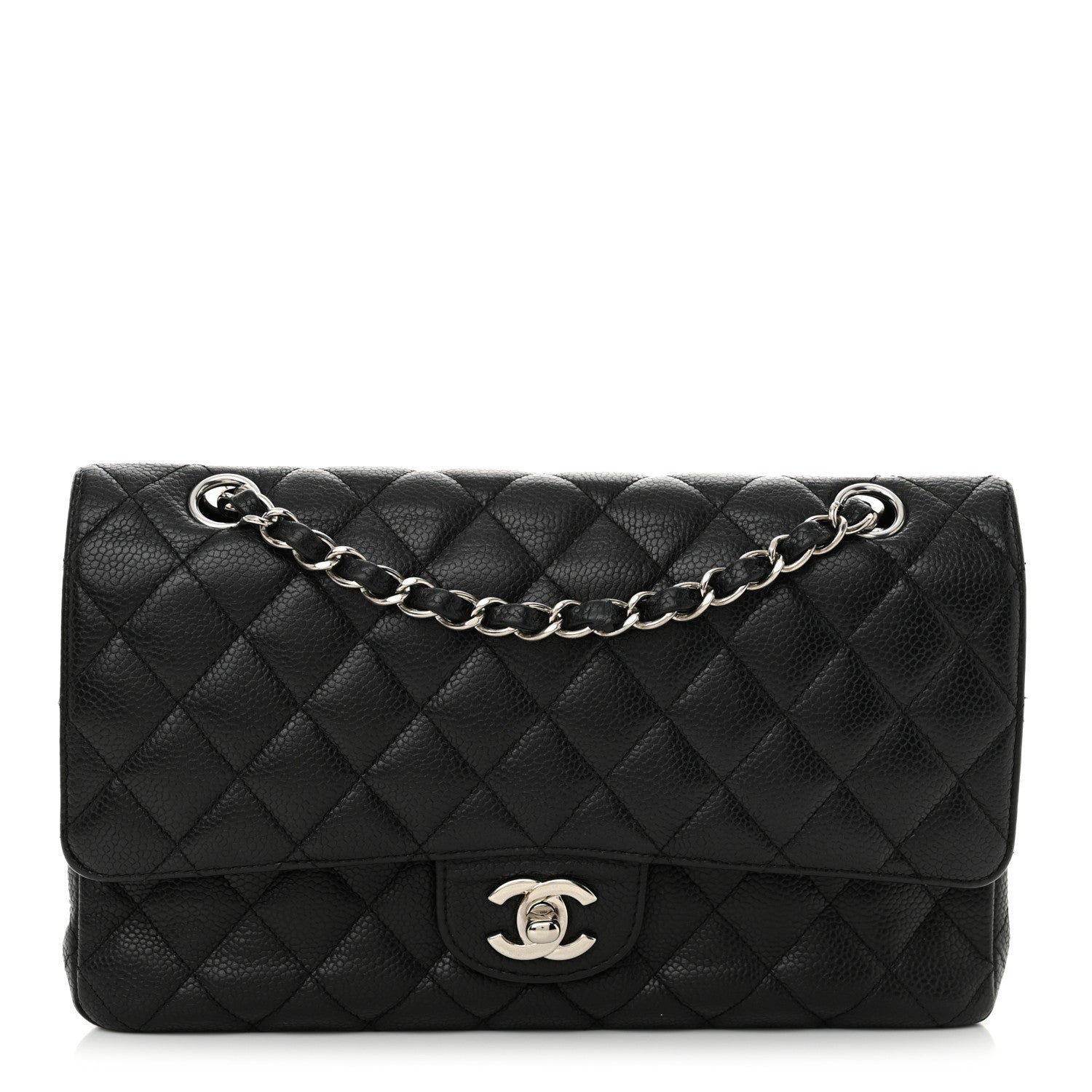 Chanel Caviar Quilted Medium Double Flap Black 1 of 15