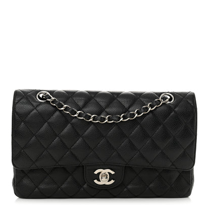 Chanel Caviar Quilted Medium Double Flap Black 1 of 15