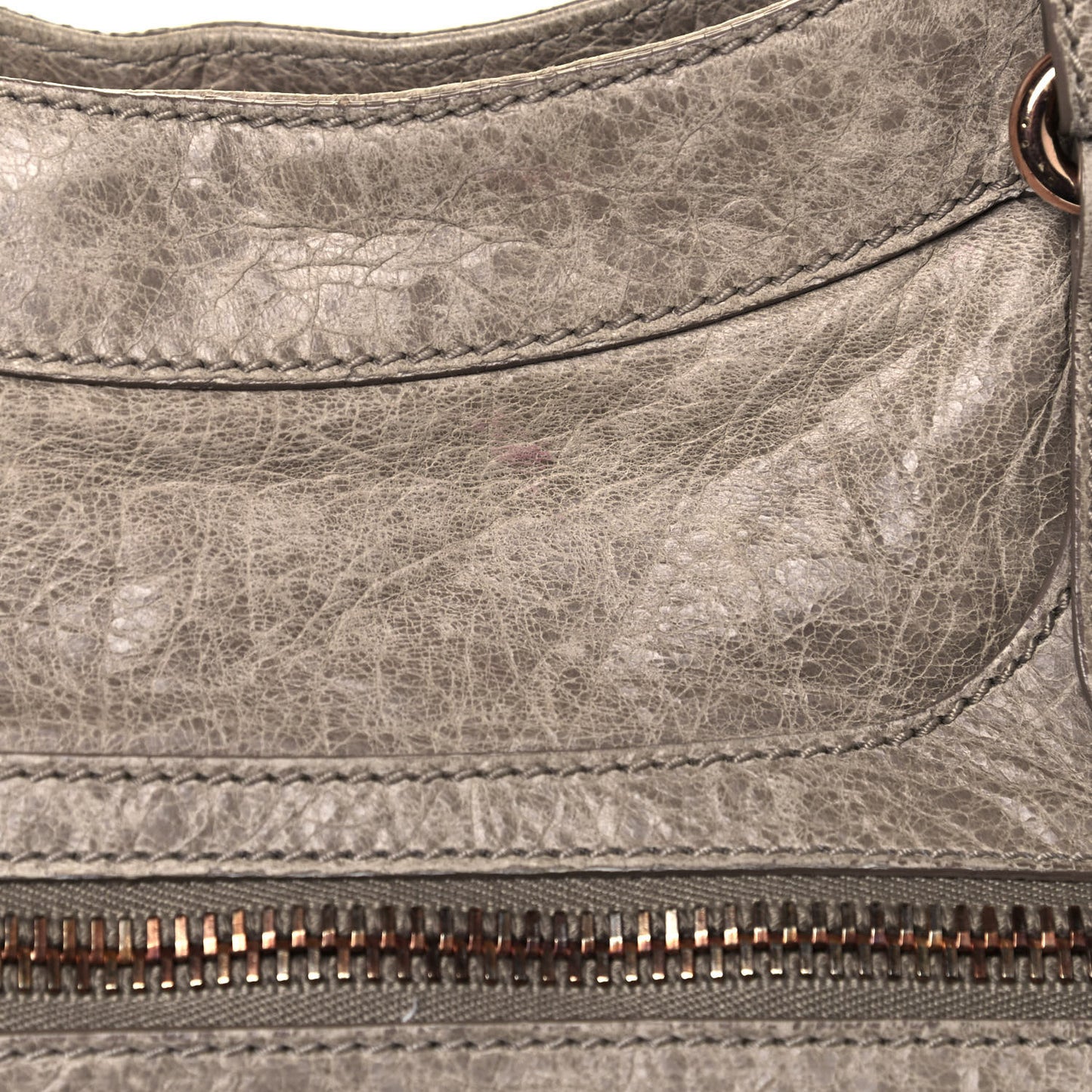 Agneau Giant 21 Rose Gold Hardware City Papyrus