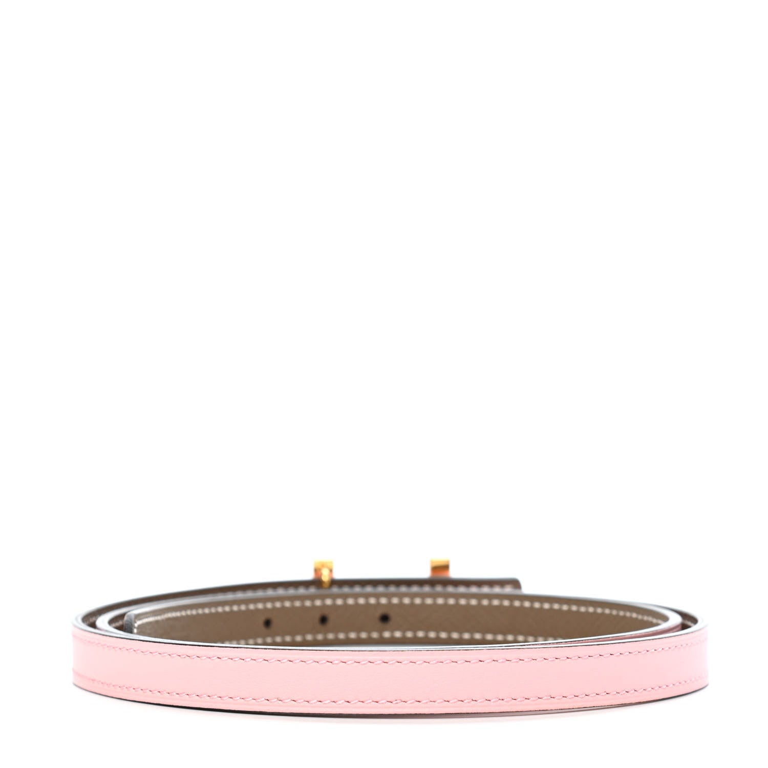Hermes Epsom Swift 13mm Focus Belt 85 Rose Sakura Etoupe 2 of 3
