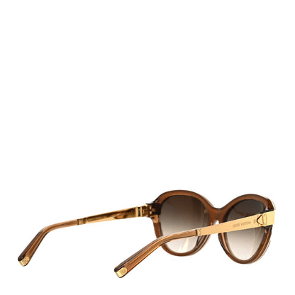 Louis Vuitton Petit Soupcon Cat Eye Sunglasses Z0487W Brown 4 of 6