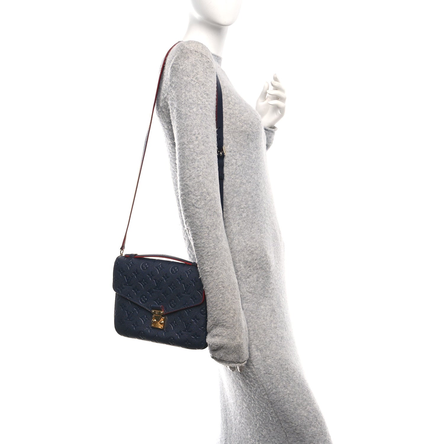 Louis Vuitton Empreinte Pochette Metis Marine Rouge 2 of 11