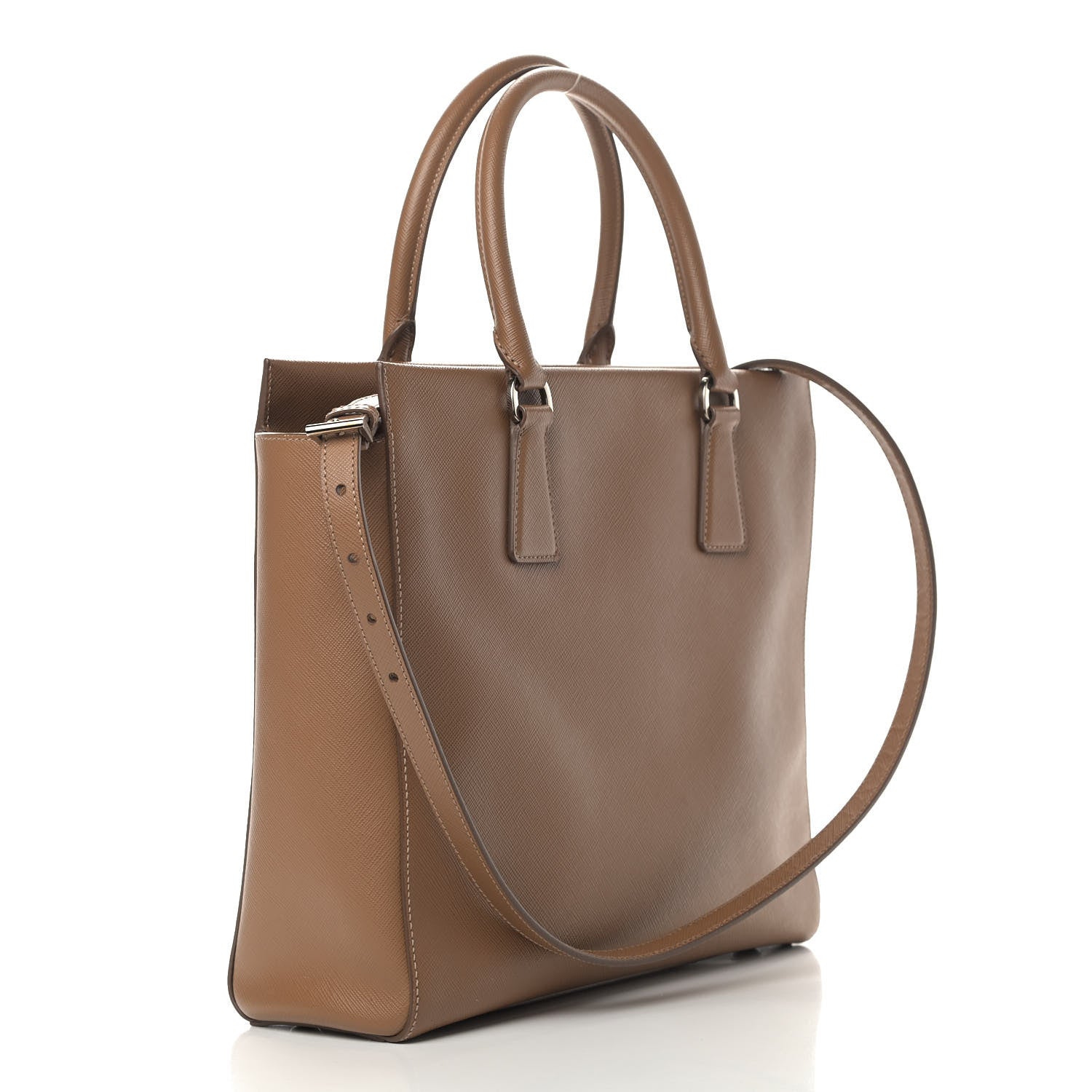 Prada Saffiano Tote Caramel 2 of 9