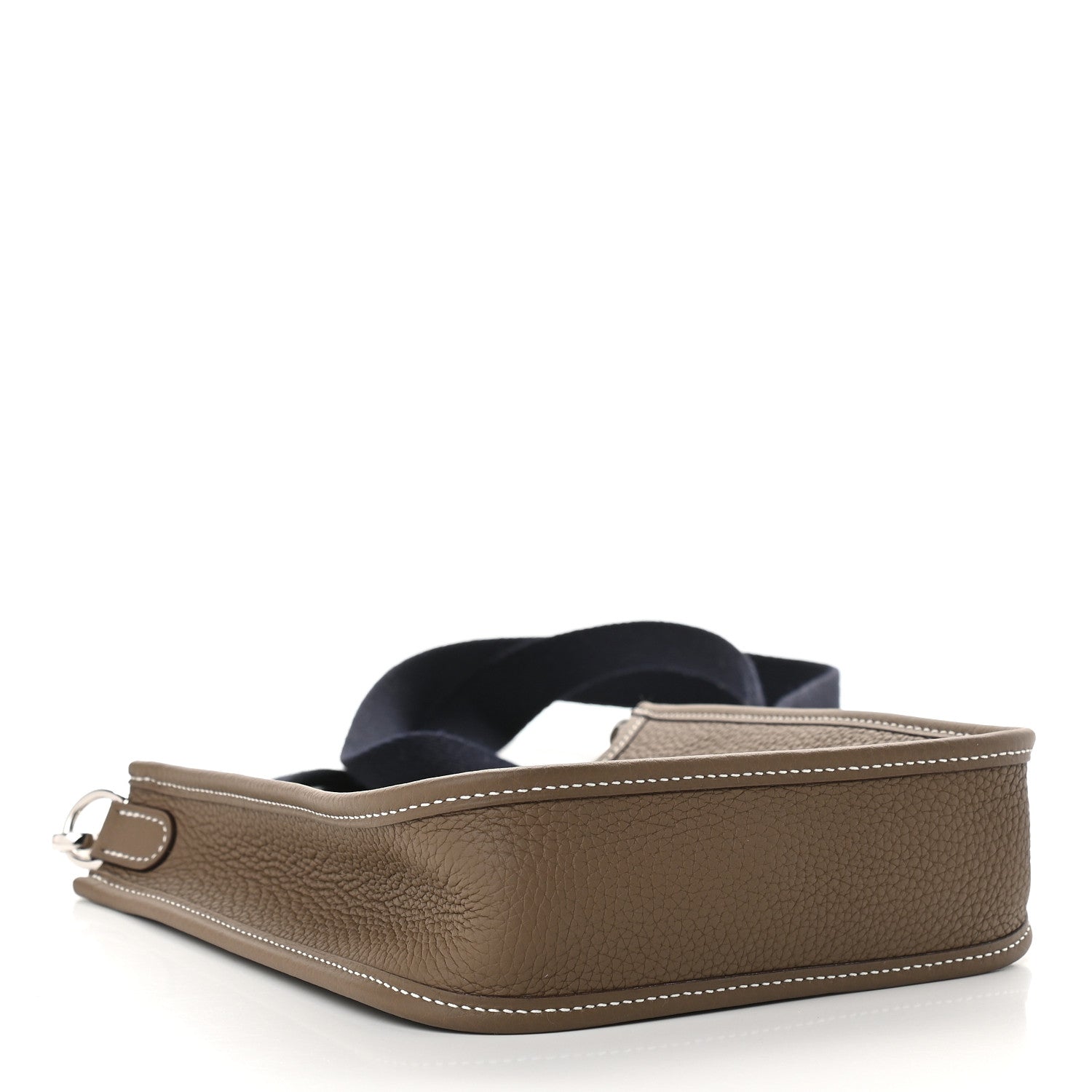 Hermes Taurillon Clemence Amazone Evelyne TPM Etoupe Bleu Indigo 4 of 9