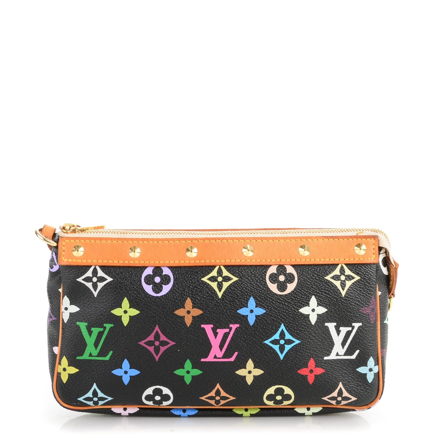 Louis Vuitton Monogram Multicolor Pochette Accessories Black 1 of 6