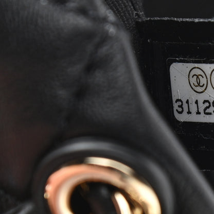 Chanel Lambskin Quilted Pearl Mini About Pearls Drawstring Bag Black 7 of 11