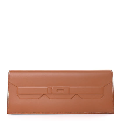 Hermes Swift Shadow Clutch 29 Gold 1 of 9