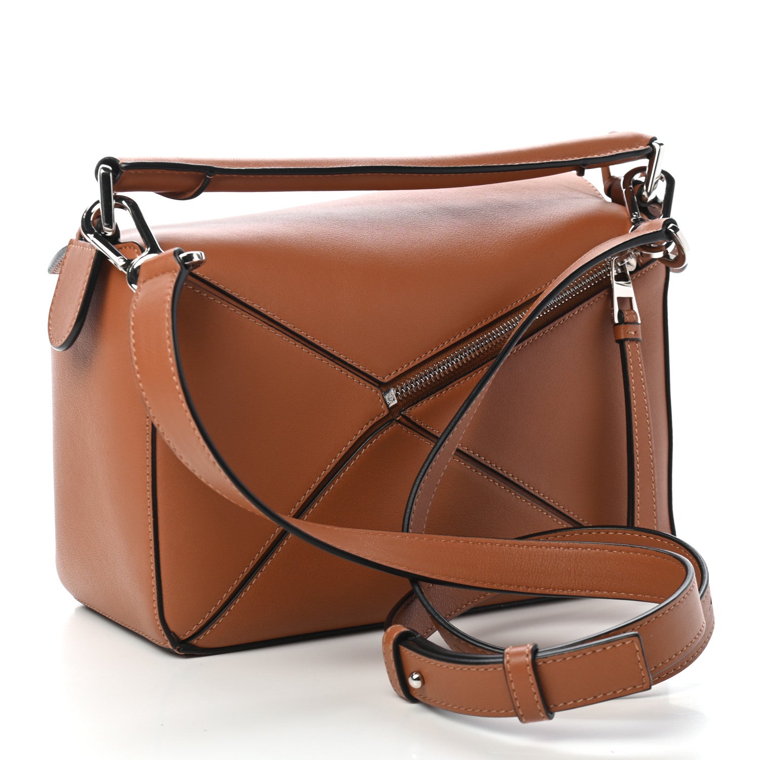 Loewe Calfskin Small Puzzle Bag Tan 3 of 8