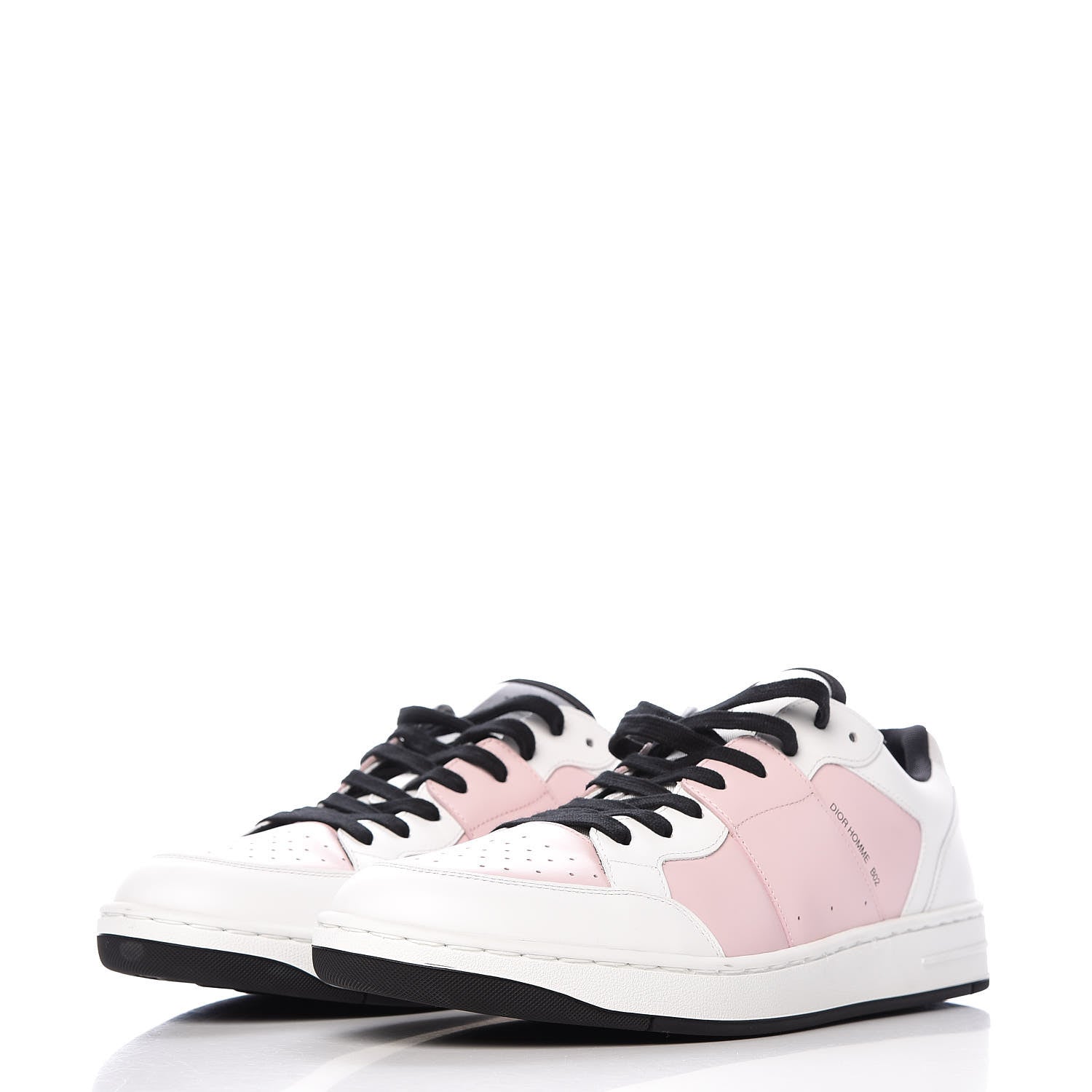 Christian Dior Homme Calfskin Mens BO2 Sneakers 45 White Pale Pink 3 of 8
