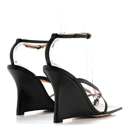 Bottega Veneta Lambskin Stretch Multi Strap 90mm Sandals 38.5 Black 5 of 9
