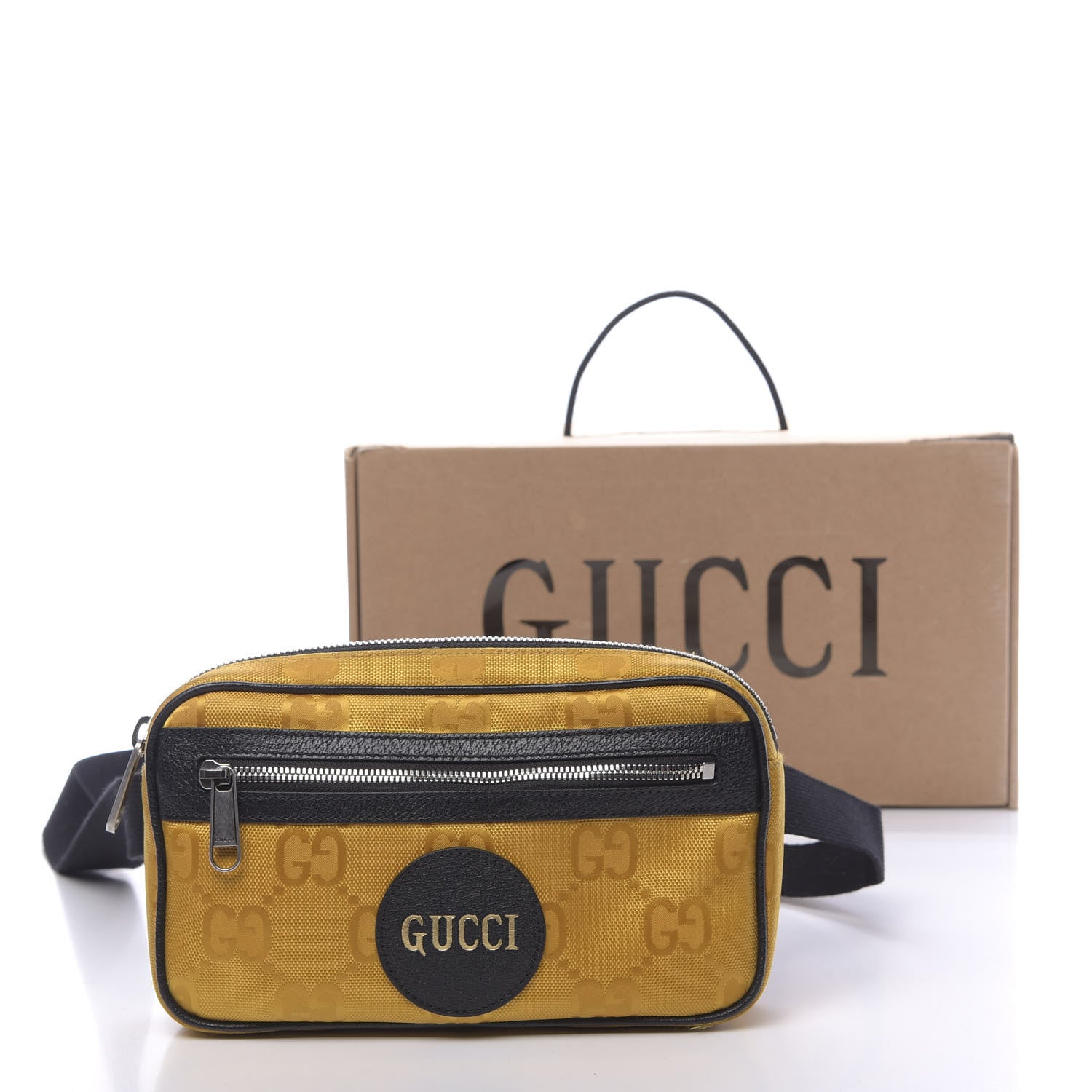 Gucci Econyl Nylon Monogram Off The Grid Belt Bag Crop Black 11 of 11